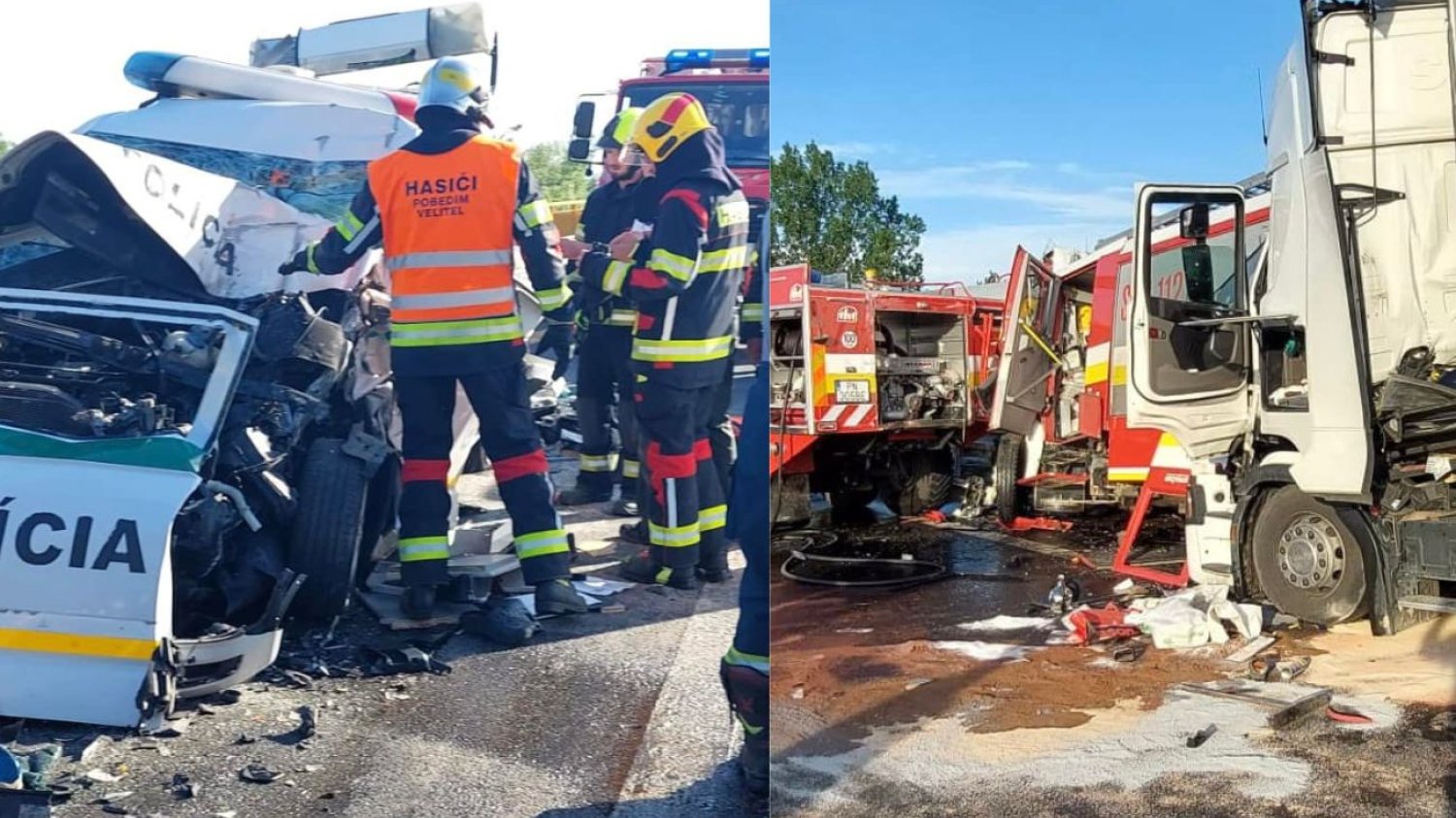 Tragiczny wypadek na Słowacji. Nie żyje dwóch strażaków, a policjant walczy o życie