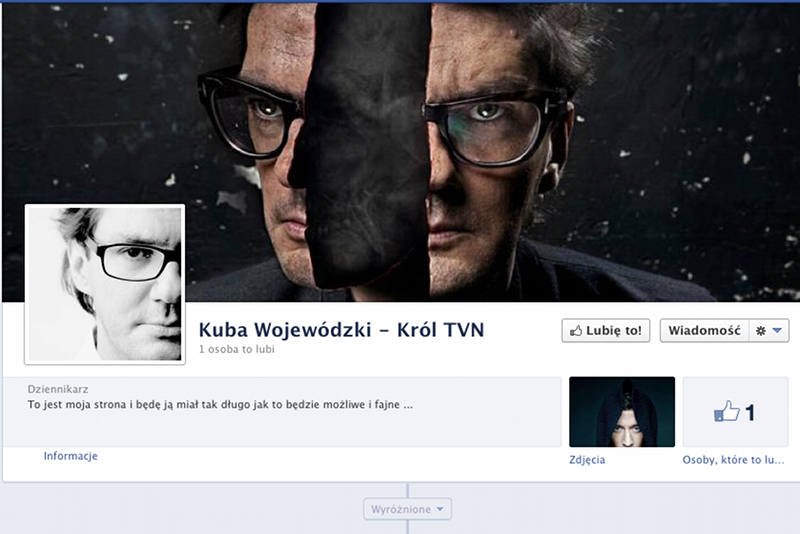 Kuba Wojewódzki założył nowy fanpage na Facebooku