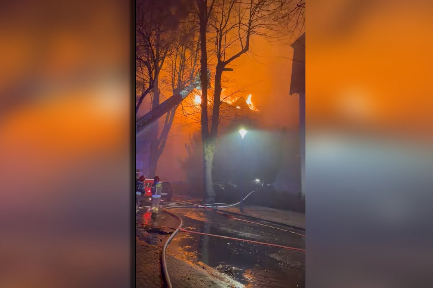 Pożar kamienicy w Sopocie