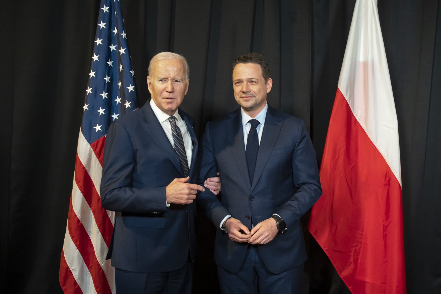 Rafał Trzaskowski opowiedział, o czym rozmawiał z Joe Bidenem.