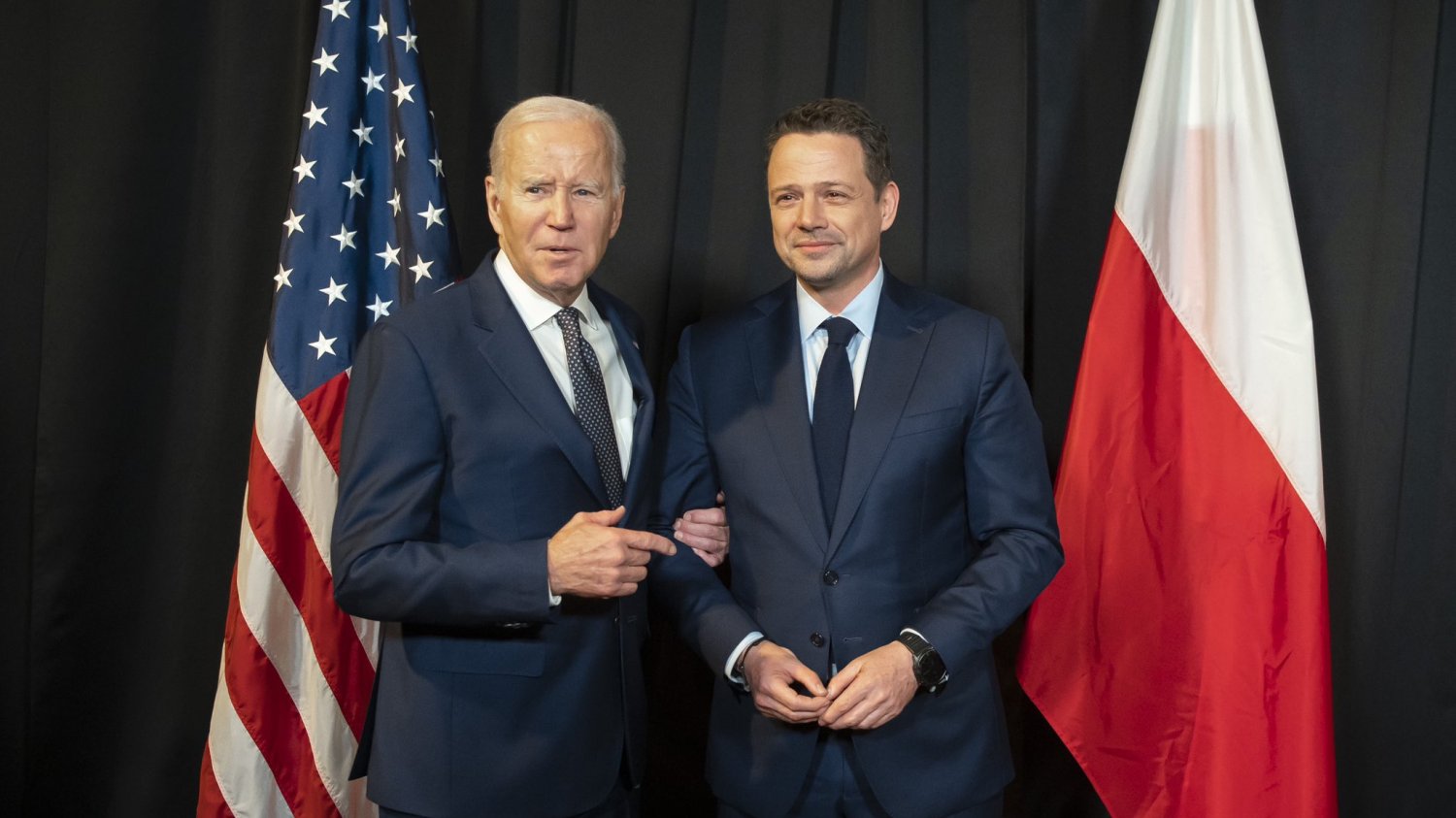 Rafał Trzaskowski opowiedział, o czym rozmawiał z Joe Bidenem.