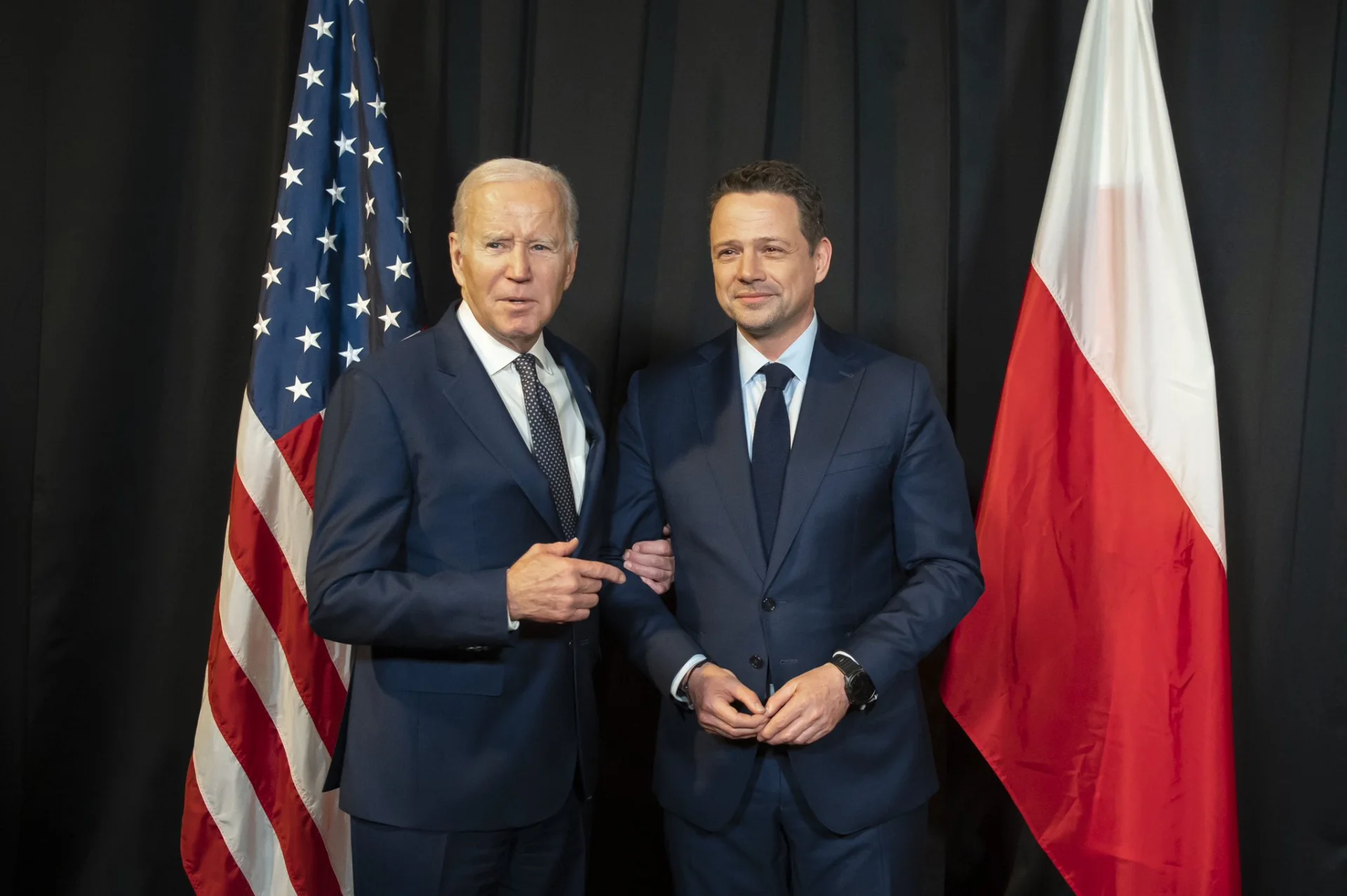 Rafał Trzaskowski opowiedział, o czym rozmawiał z Joe Bidenem.