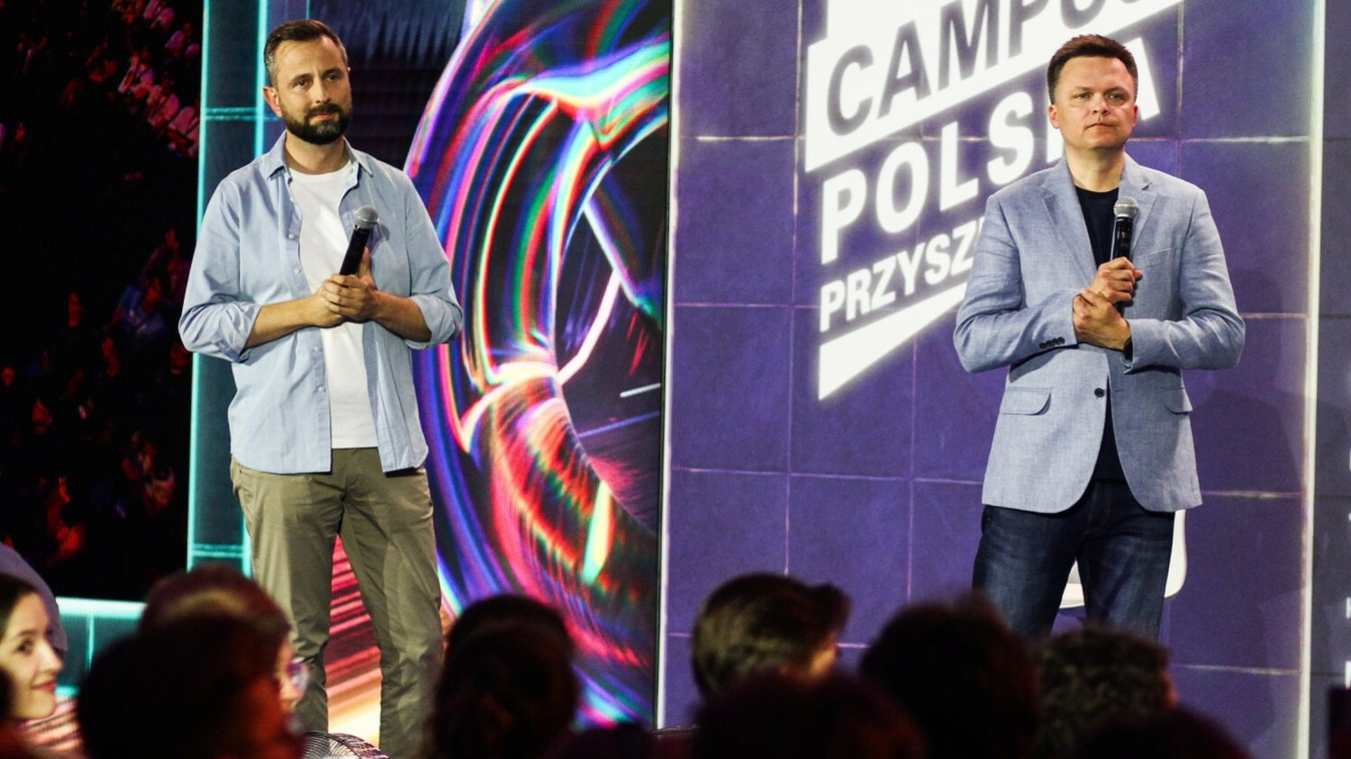 Szymon Hołownia i Władysław Kosiniak-Kamysz wystąpili na Campusie Polska Przyszłości organizowanym przez Rafała Trzaskowskiego.