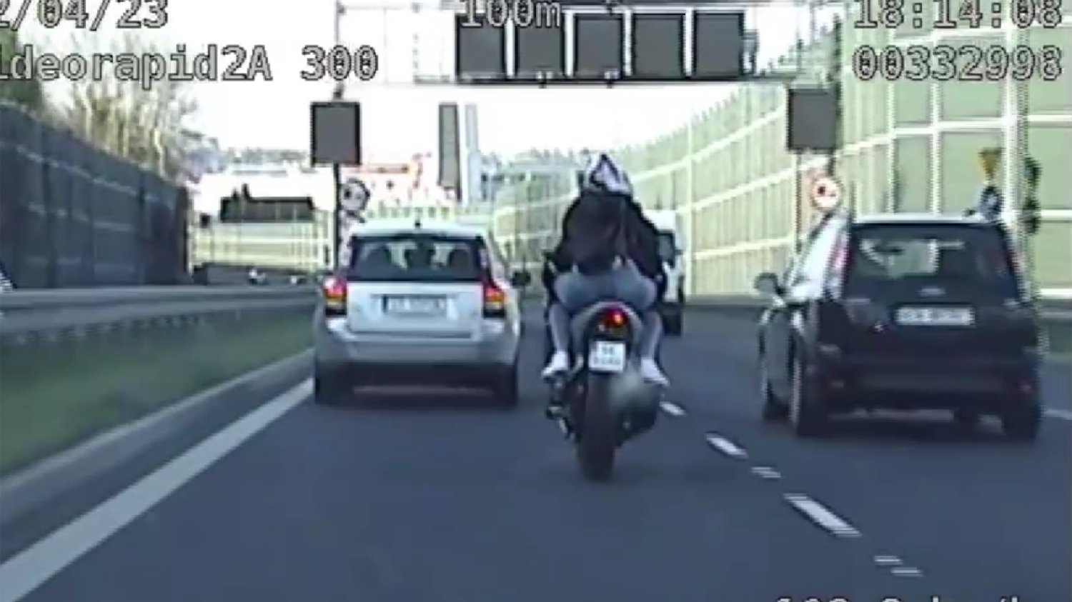 32-letni motocyklista dostał 27 tys. zł mandatu i 205 punktów karnych