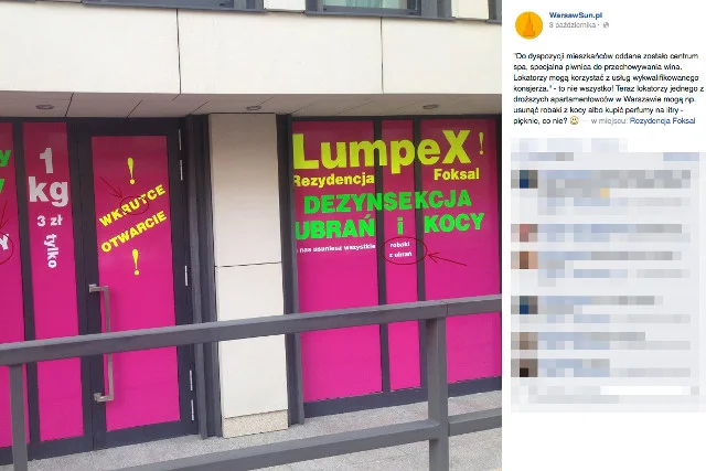 Zapowiedź otwarcia lumpeksu jest zemstą niedoszłego restauratora, który zemścił się w ten sposób na sąsiadach