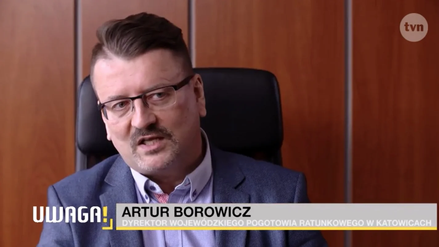 Artur Borowicz - Dyrektor Wojewódzkiego Pogotowia Ratunkowego w Katowicach. TVN Uwaga