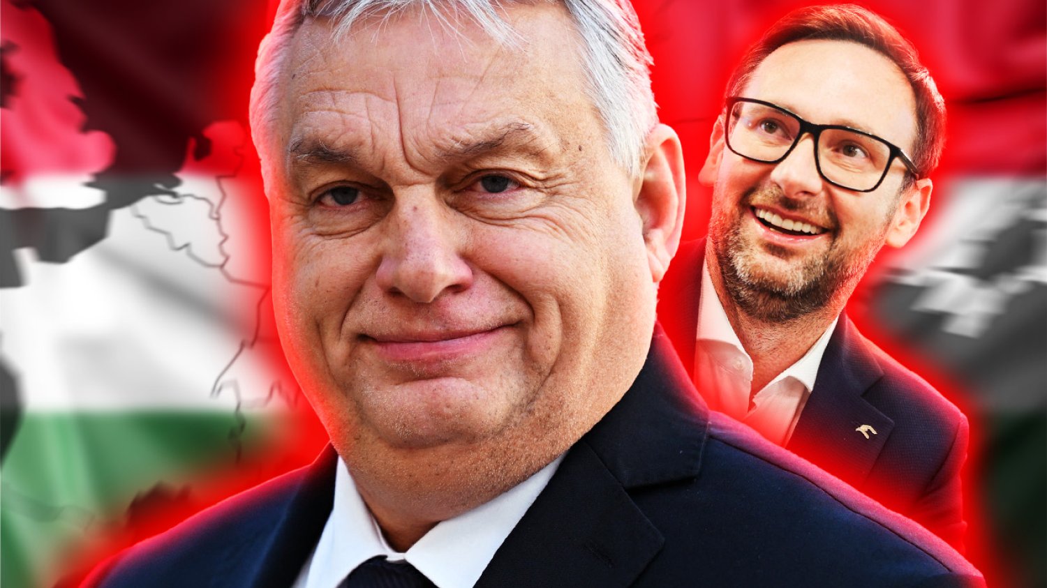 Daniel Obajtek za plecami Viktora Orbana.