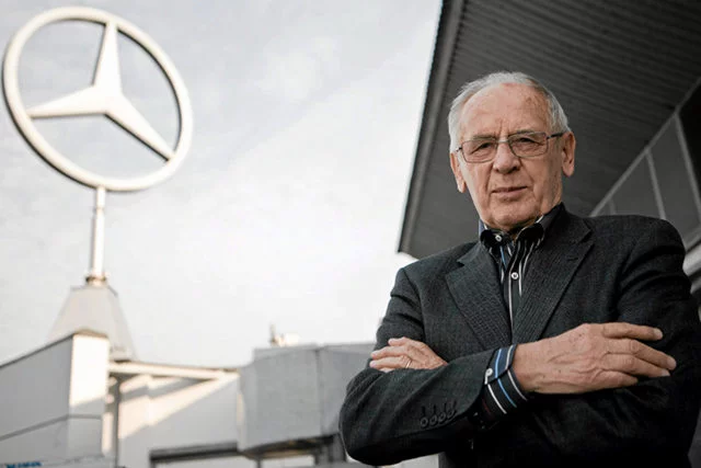 Sobiesław Zasada, były kierowca rajdowy przekonał Mercedesa do wspólnych interesów