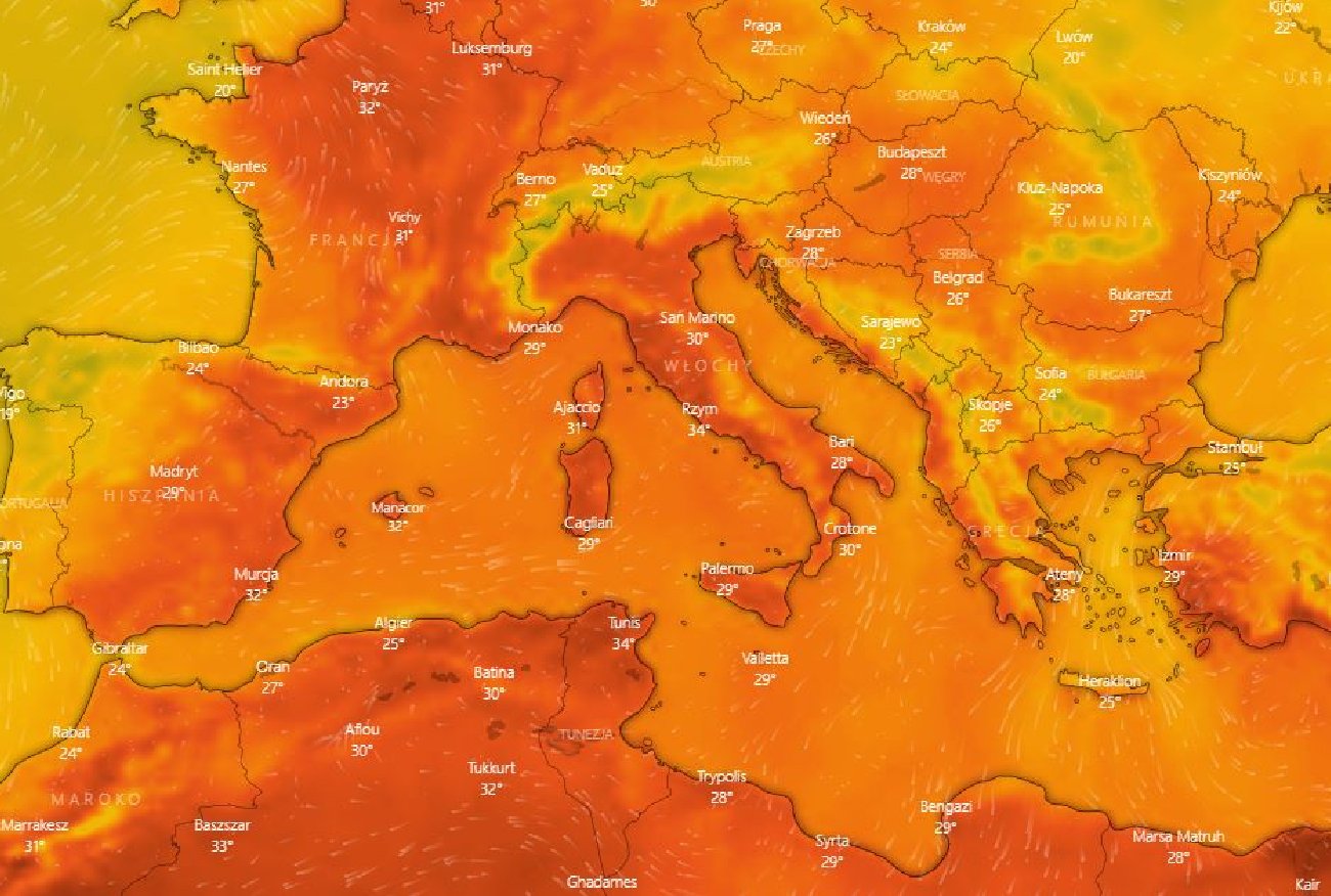 Upały we Włoszech. Media piszą o antycyklonie i "apokalipsie"