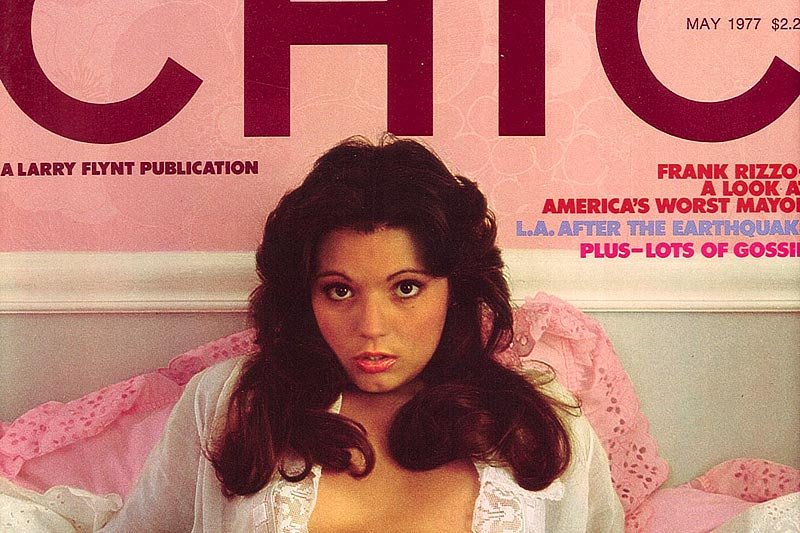 Okładka pisma pornograficznego "Chic" wydawanego w latach 70-tych przez Larrego Flynta