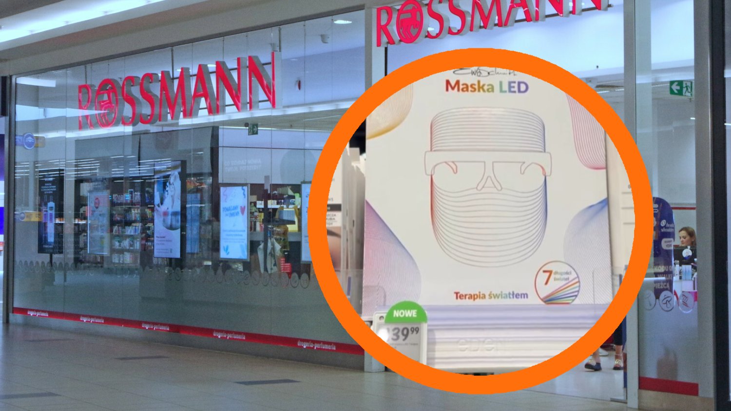 Maska LED na twarz w Rossmannie. Do czego służy i czy działa?
