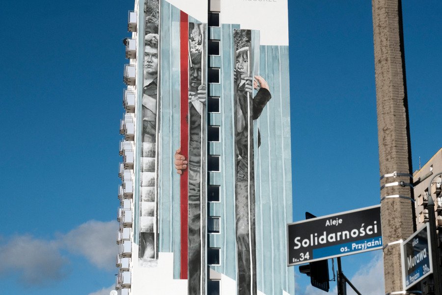 Na osiedlu Wichrowe Wzgórze w Poznaniu powstały murale poświęcone Solidarności