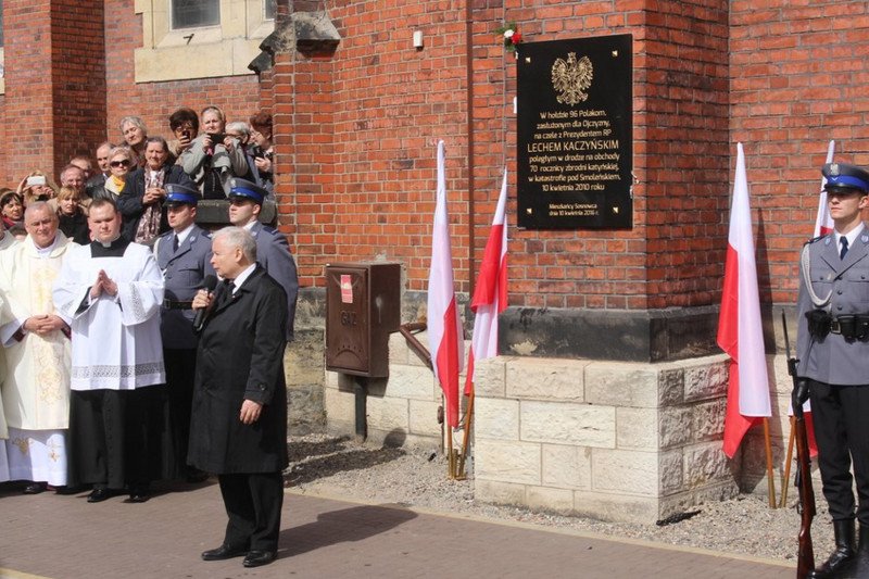 Jarosław Kaczyński w Sosnowcu.