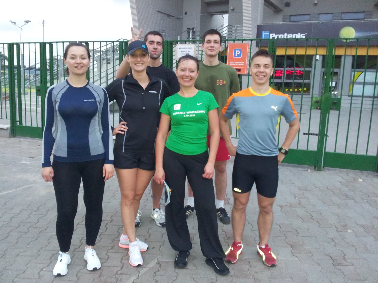 Informację o ostatnim treningu przekazałem dopiero kilka godzin przed jego rozpoczęciem, pomimo tego pojawiła się nieliczna, ale śliczna grupa biegaczy.