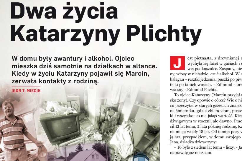 Fragment artykułu o Katarzynie Plichcie