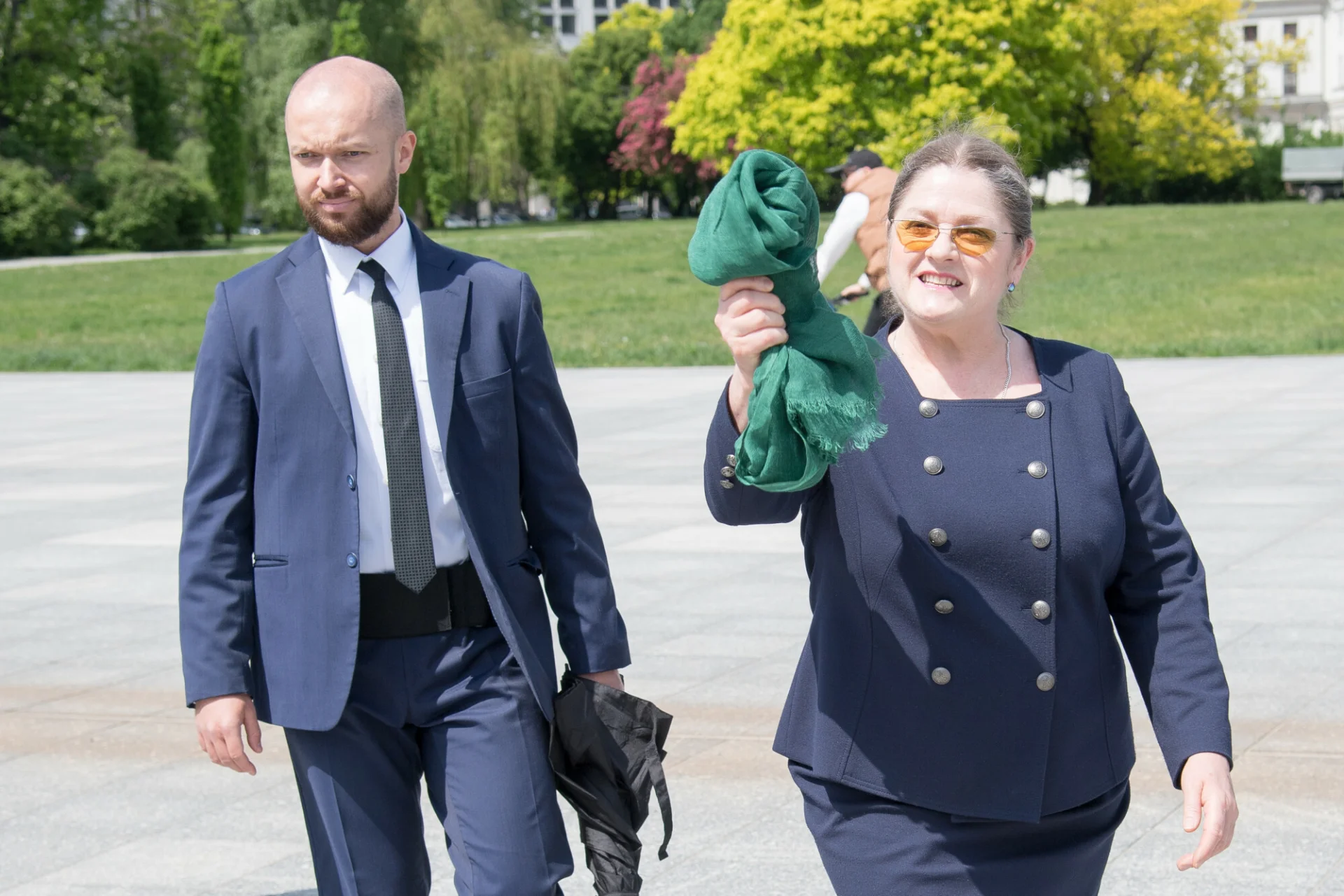 Krystyna Pawłowicz podczas obchodów 100 rocznicy wybuchu III Powstania Śląskiego