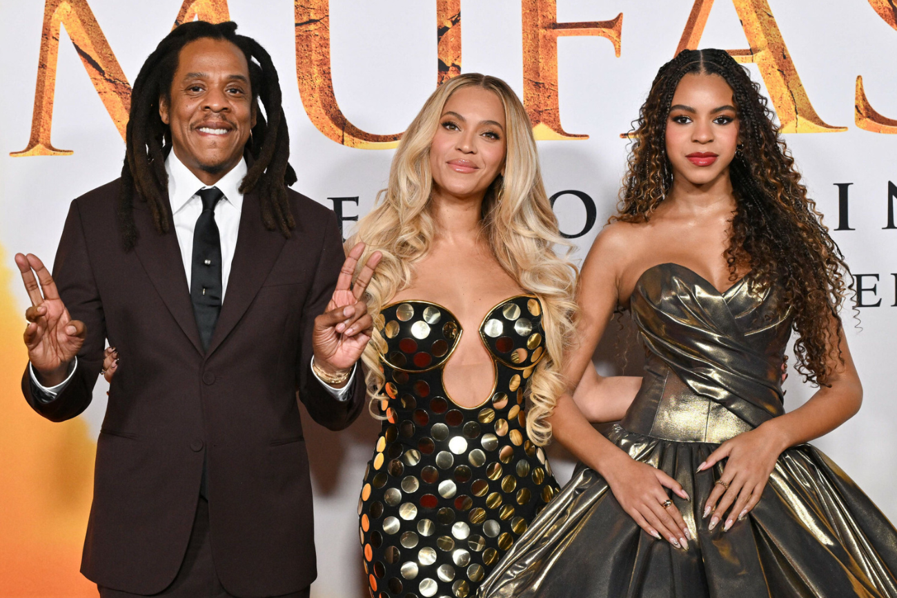 Beyoncé, Jay-Z i Blue Ivy na premierze filmu "Mufasa: Król Lew"
