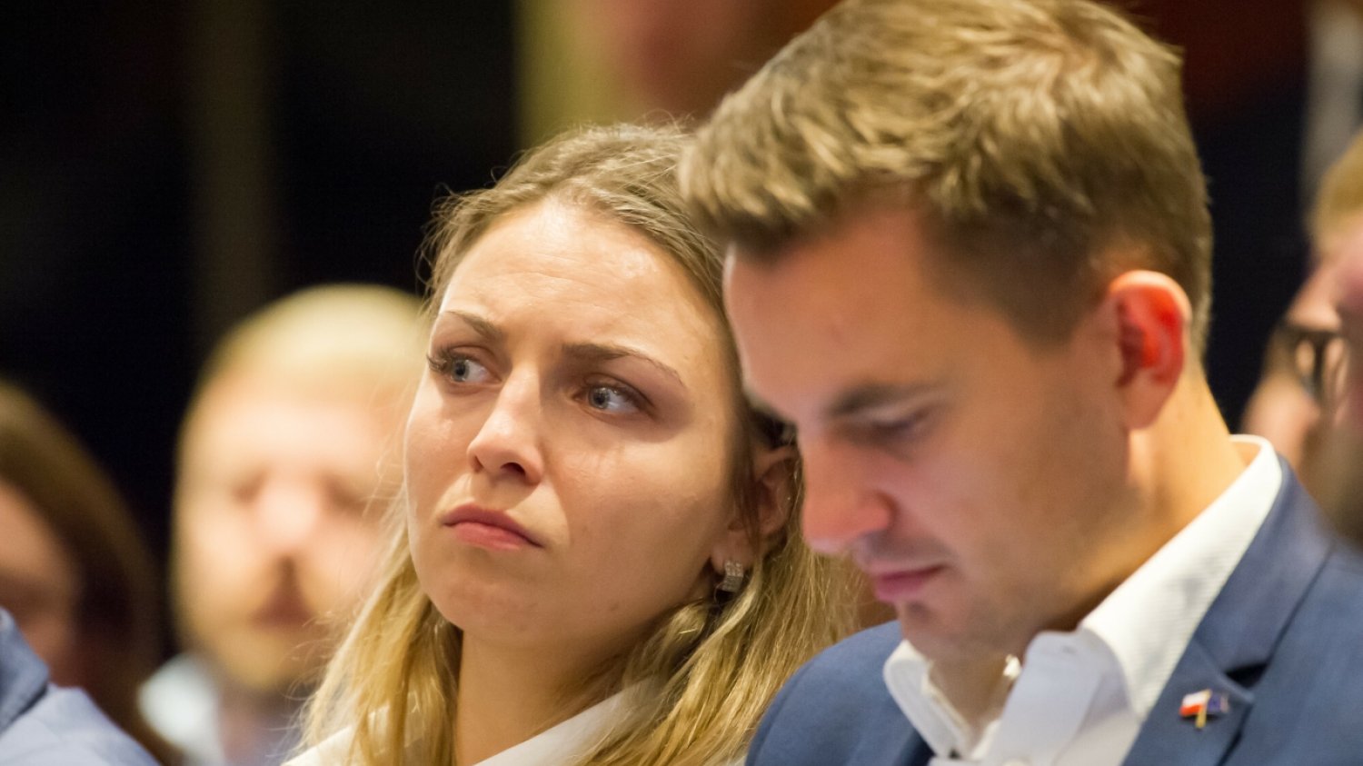 Kinga Gajewska i Arkadiusz Myrcha podczas Europejskiego Forum Nowych Idei w Sopocie (2018).