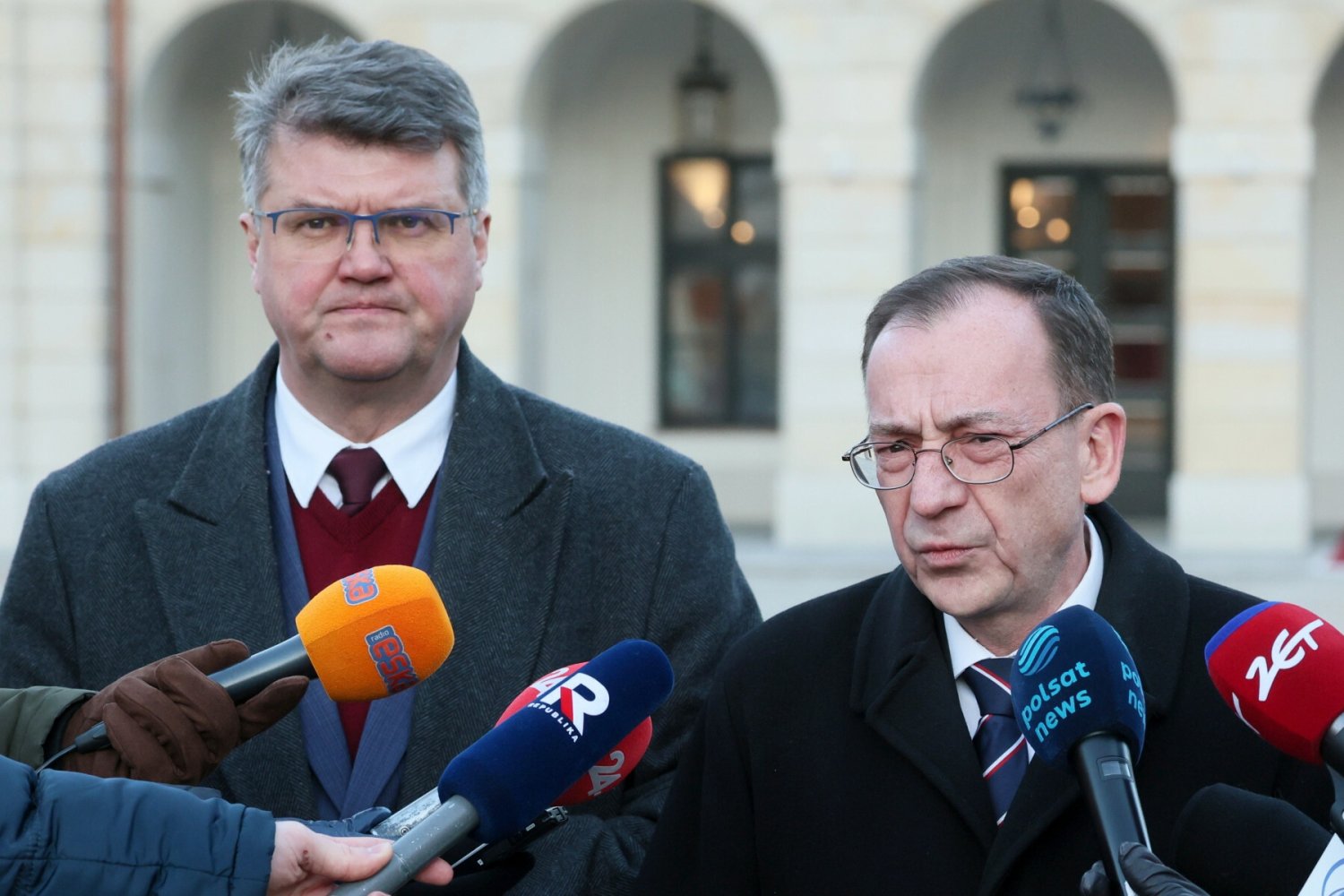 Kamiński i Wąsik wyszli od prezydenta. Wygłosili oświadczenie.