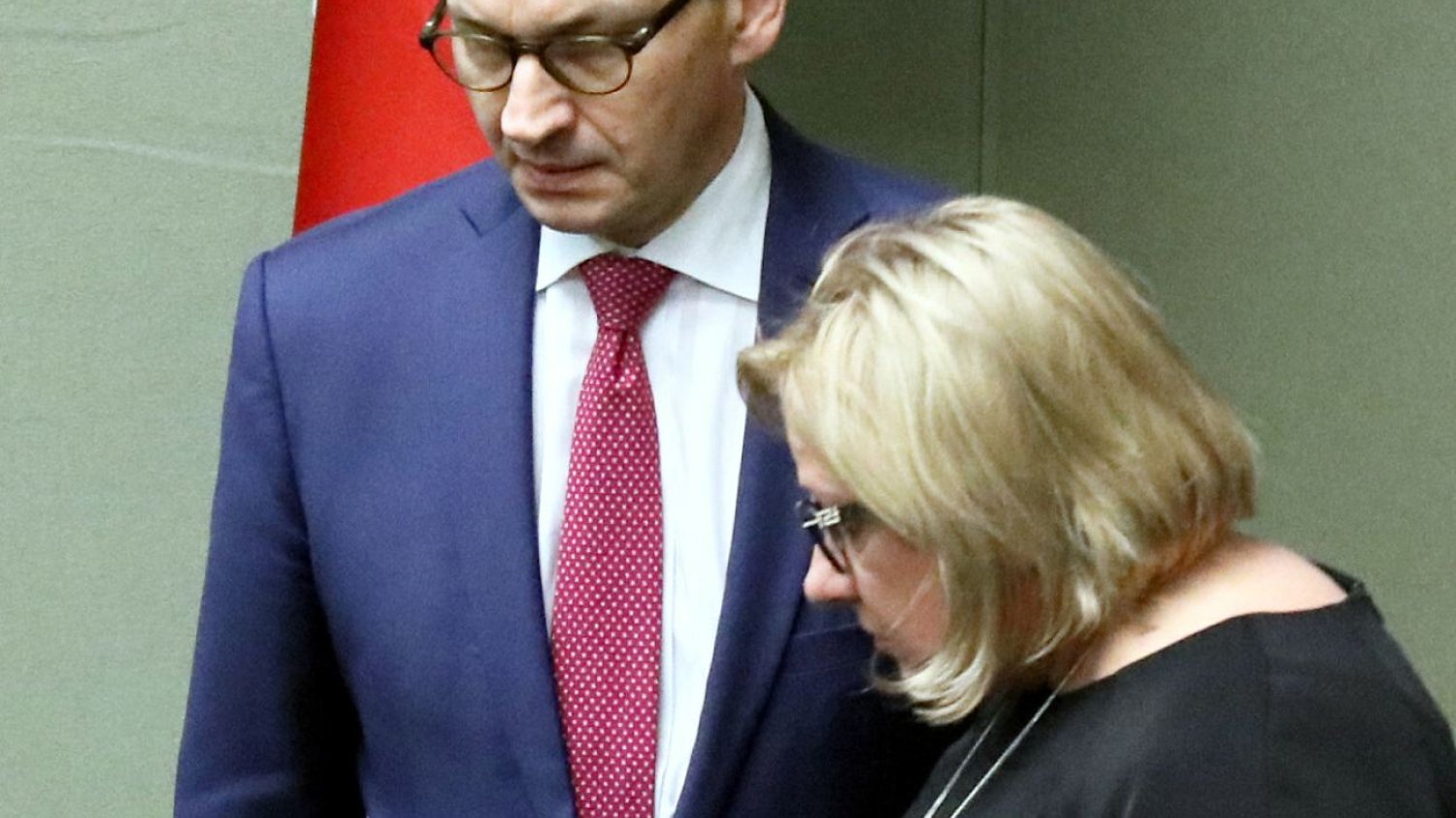 Premier Mateusz Morawiecki i europosłanka Solidarnej Polski Beata Kempa.
