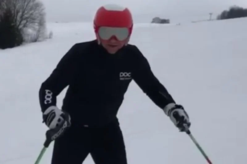 Prezydent Andrzej Duda zakończył sezon narciarski 2018/2019.