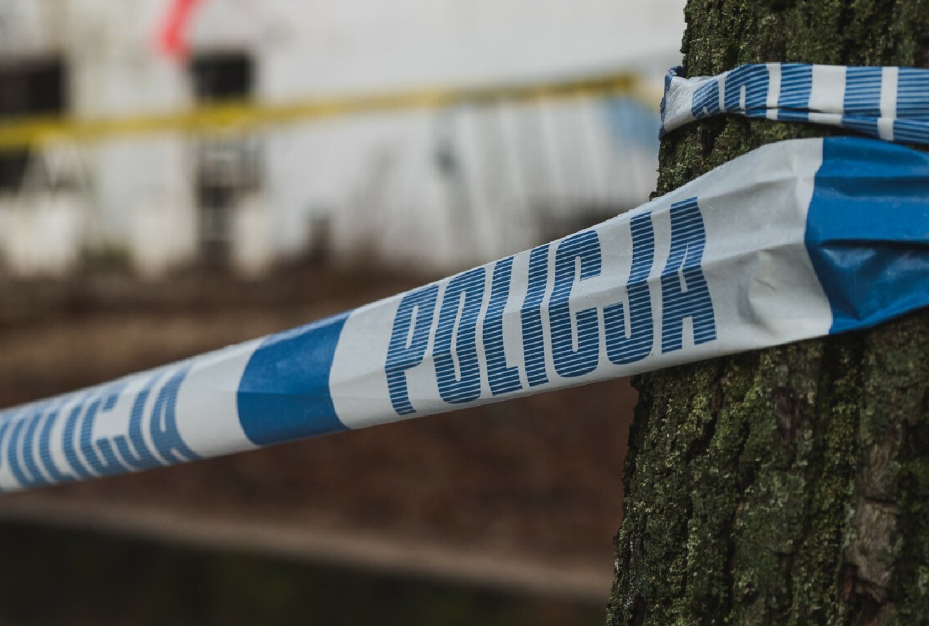 taśma policyjna / ilustracja