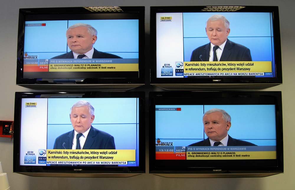 Jarosław Kaczyński podczas konferencji prasowej komentował wynik referendum w Warszawie