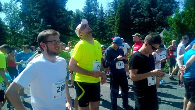 Paweł Lipiec podczas II Biegu RunBertów