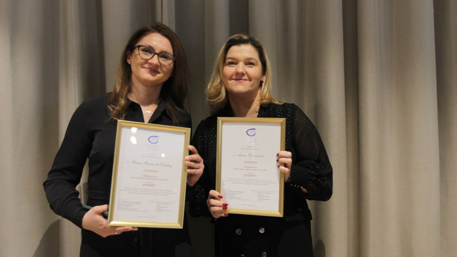 Anna Kaczmarek i Beata Pieniążek Osińska ex aeguo zdobyły I nagrodę w kategorii internet w konkursie na Dziennikarza Medycznego Roku 2023.