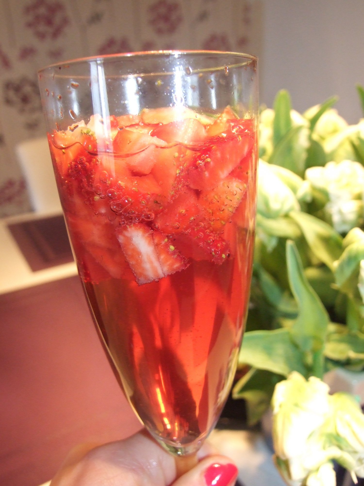 Truskawki w bąbelkach!