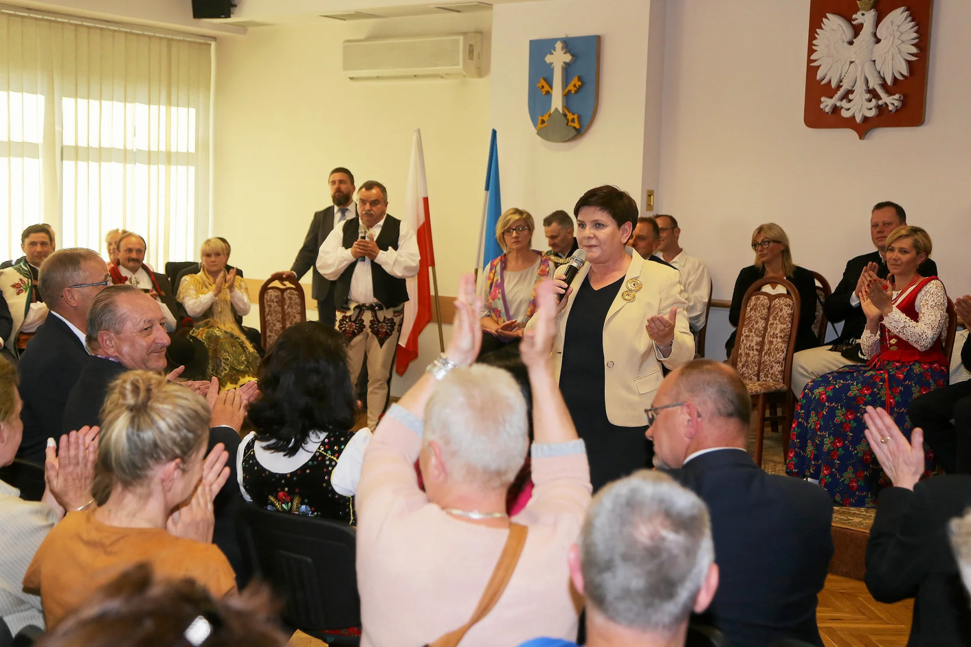Beata Szydło podczas spotkania z mieszkańcami Podhala. Maj 2018 r.