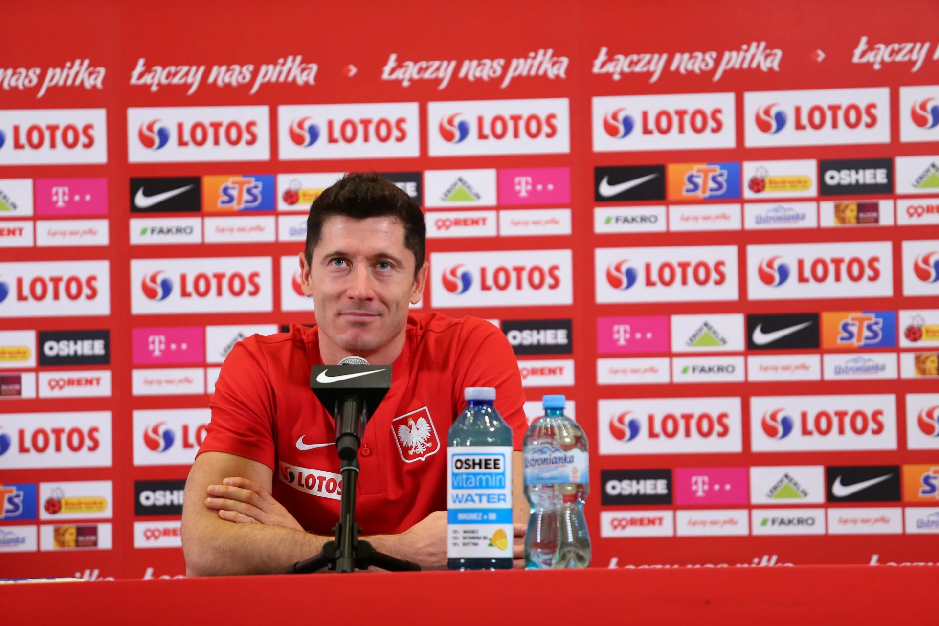Robert Lewandowski był we wtorek gościem konferencji prasowej reprezentacji Polski