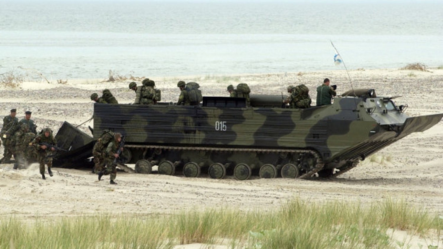 Transporter PTS-2 podczas ćwiczeń Baltops 2003