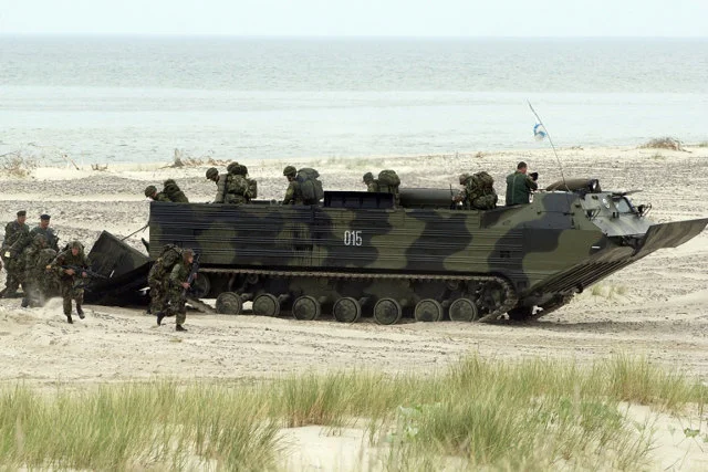 Transporter PTS-2 podczas ćwiczeń Baltops 2003