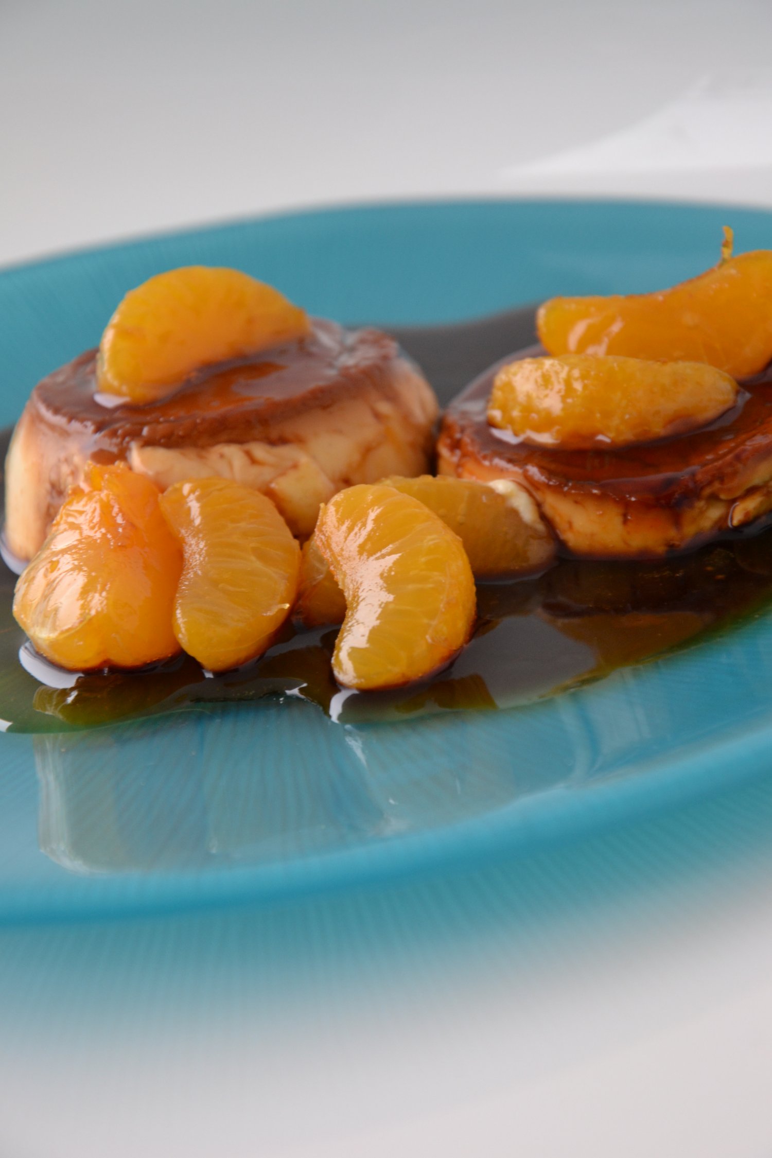 Creme caramel z mandarynkami