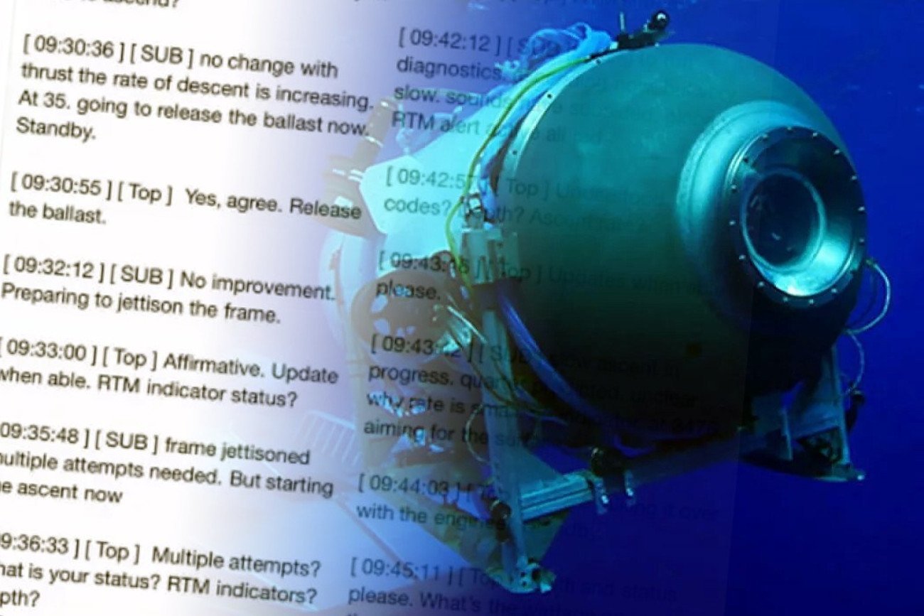 Titan przed implozją miał wysyłać takie komunikaty. Opublikowano zapis Titan przed implozją miał wysyłać takie komunikaty. Opublikowano zapis