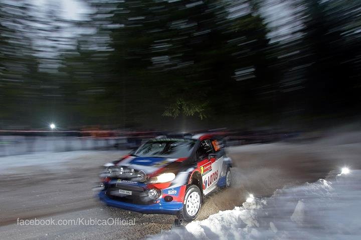 Robert Kubica na trasie Rajdu Szwecji