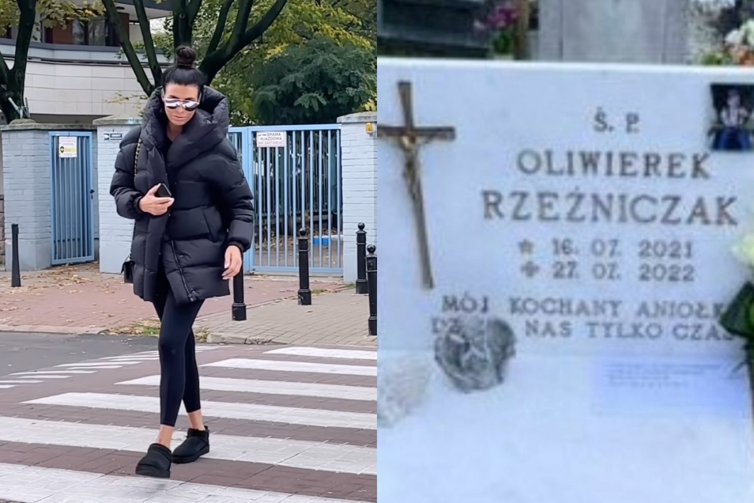 Stępień odwiedziła grób Oliwiera. Modelka nie mogła powstrzymać łez