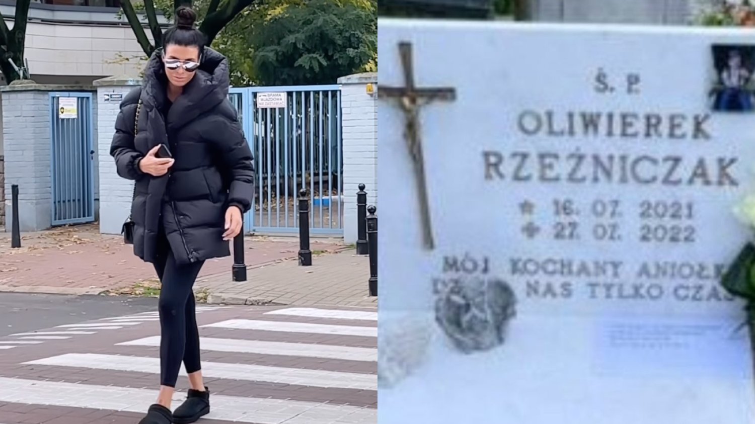 Stępień odwiedziła grób Oliwiera. Modelka nie mogła powstrzymać łez
