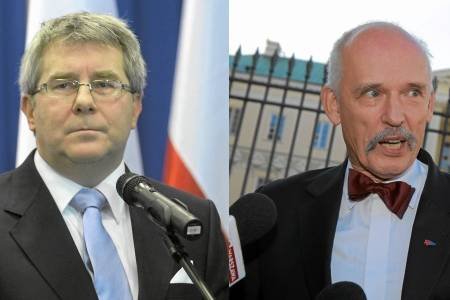 Ryszard Czarnecki i Janusz Korwin-Mikke
