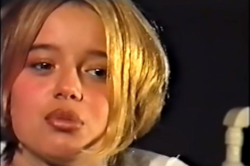 Młoda Anna Przybylska podczas castingu w firmie modelingowej.