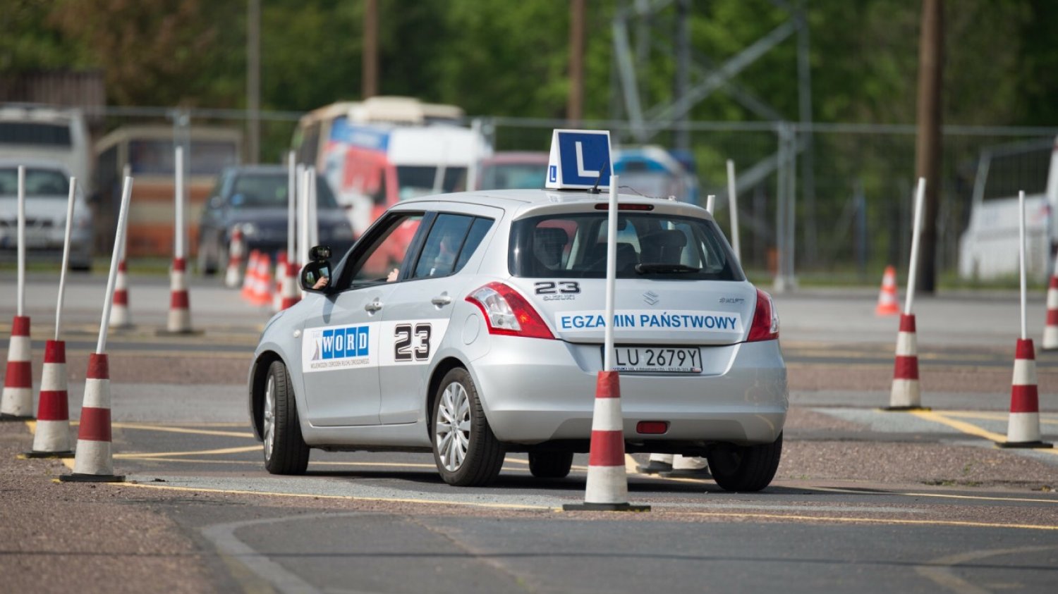 L-ka podczas egzaminu na prawo jazdy
