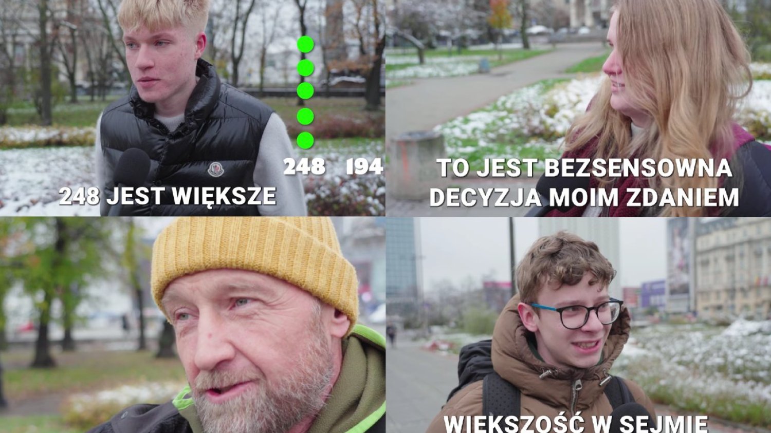 Bohaterowie ulicznej sondy Platformy Obywatelskiej.