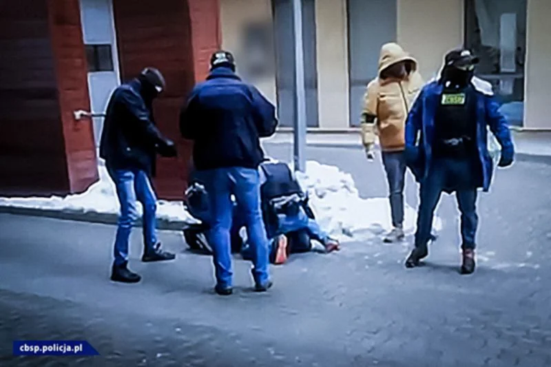 Zatrzymanie jednego z członków Psychofans.
