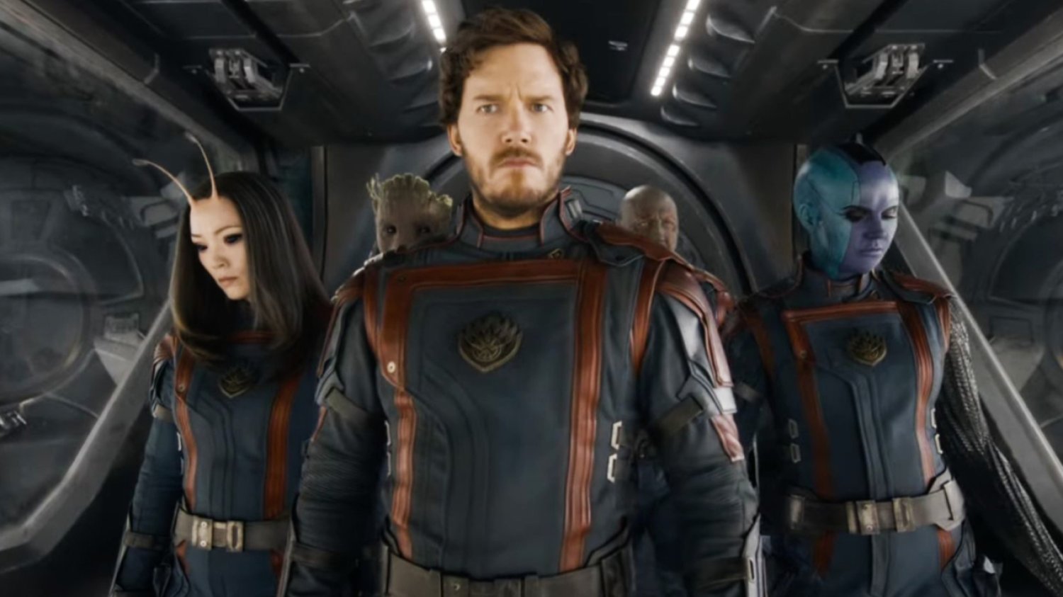 Chris Pratt, Karen Gillan i Pom Klementieff w filmie "Strażnicy Galaktyki 3". Chris Pratt, Karen Gillan i Pom Klementieff w filmie "Strażnicy Galaktyki 3".