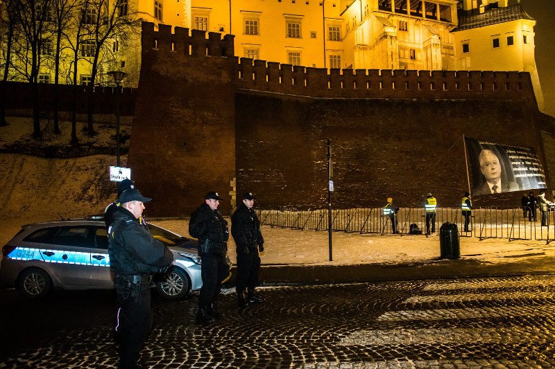 Wawel – podczas ostatniej wizyty Jarosława Kaczyńskiego 18.01.2017 roku.