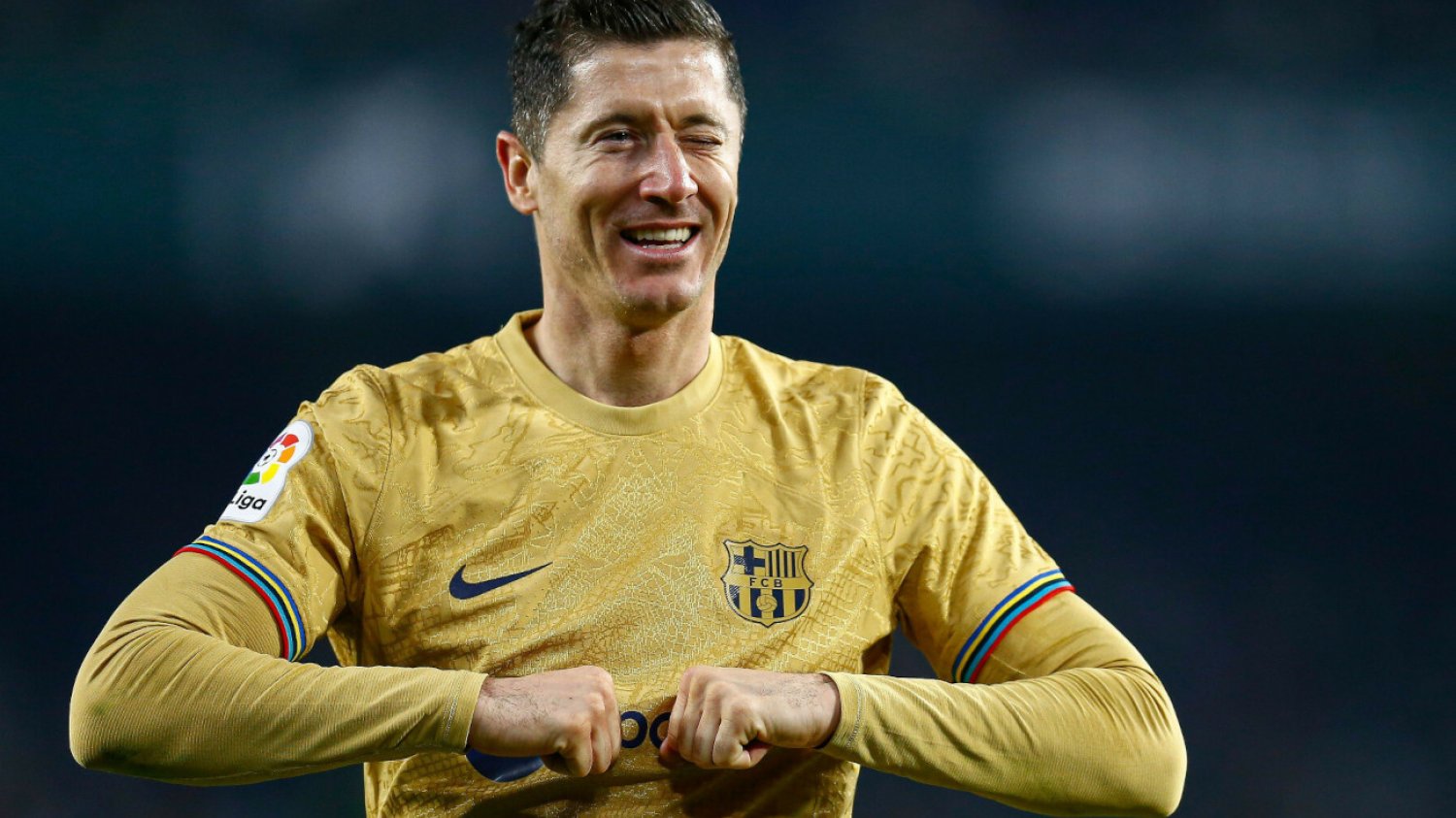 Robert Lewandowski otworzył wynik meczu na Old Trafford. Barcelona objęła prowadzenie w Manchesterze.