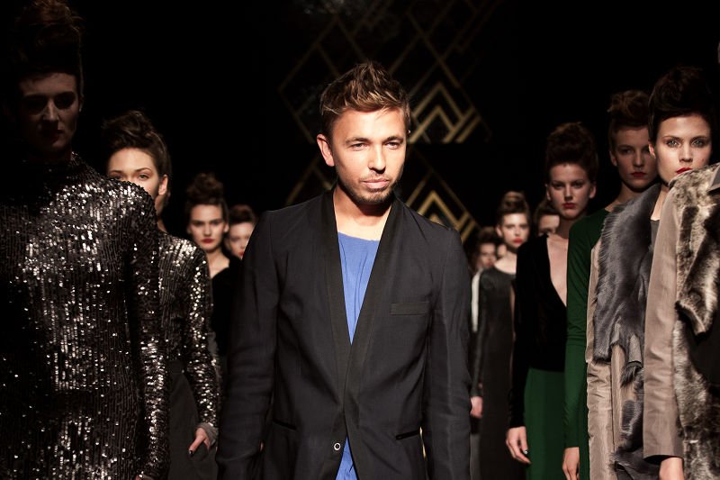 Łukasz Jemioł podczas pokazu jesień-zima 2012/13