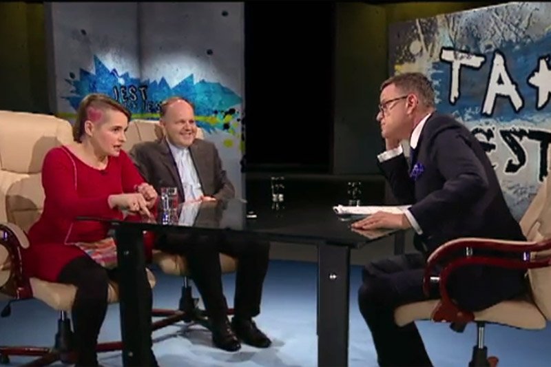 Jak oceniasz występ feministki Anny Zawadzkiej w programie "Tak jest" na antenie TVN24?