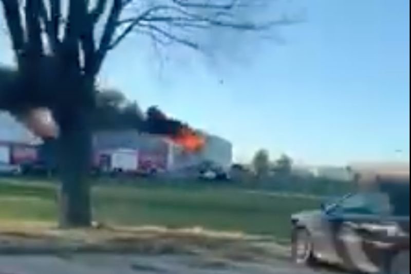 Pożar wybuchł w Parku Miniatur Minieuroland.